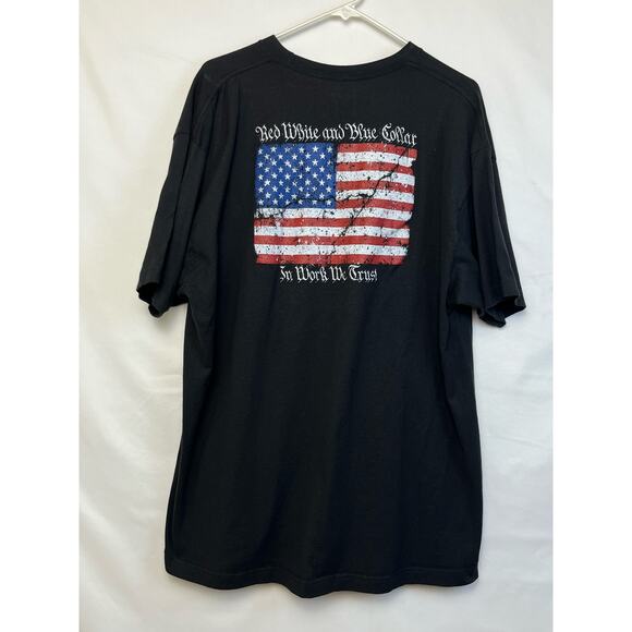 Howitzer Men’s 2XL Black Short Sleeve American Flag Graphic T-Shirt - Picture 7 of 8